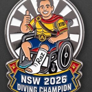 NSW 2026 Diving Champion Pin