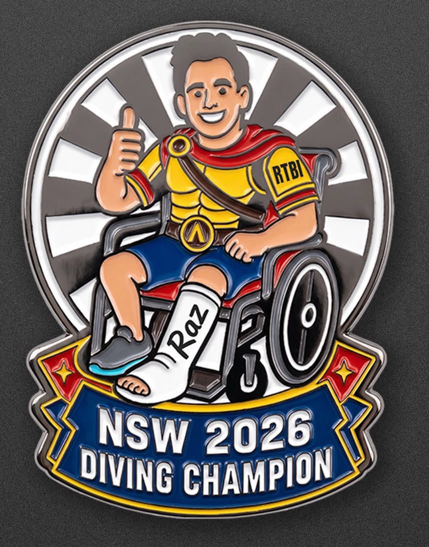 NSW 2026 Diving Champion Pin
